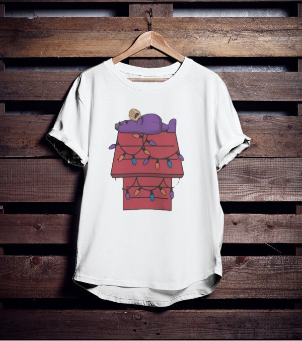 New York Mets Purple Mascot Holiday Lights Snoopy House Christmas T-Shirt
