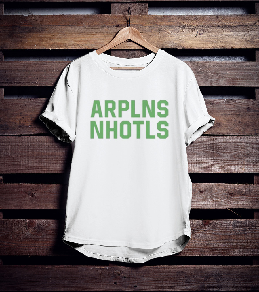 ARPLNS NHOTLS Bold Green Text T-Shirt