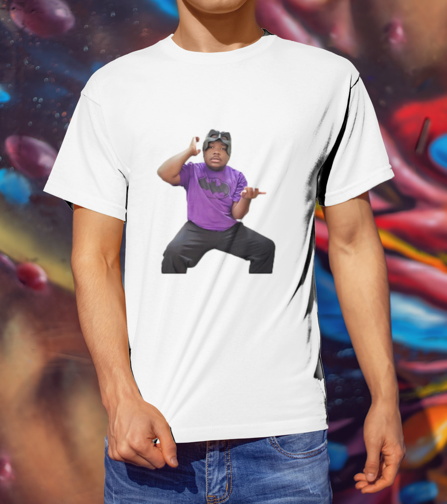 Darius Tiktok Autism Irisa Classic Batman Mask And Pose T-Shirt