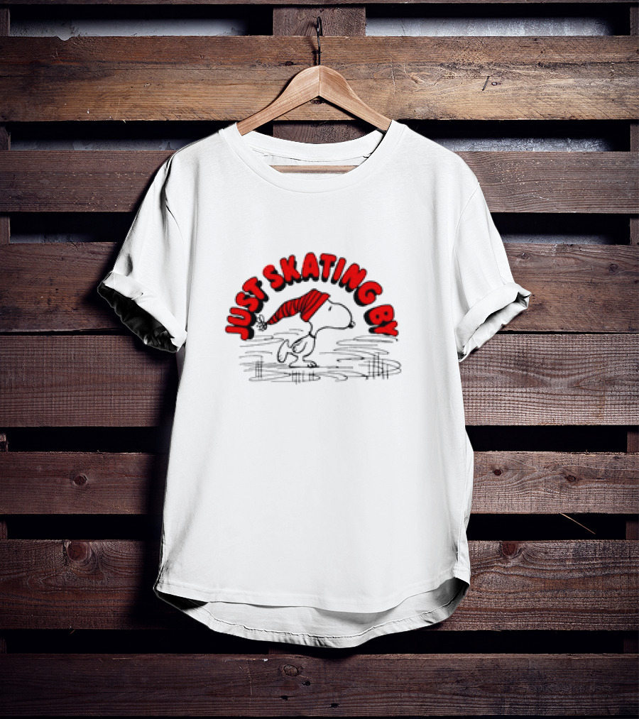 Just Skating By Peanuts Snoopy Cartoon T-Shirt