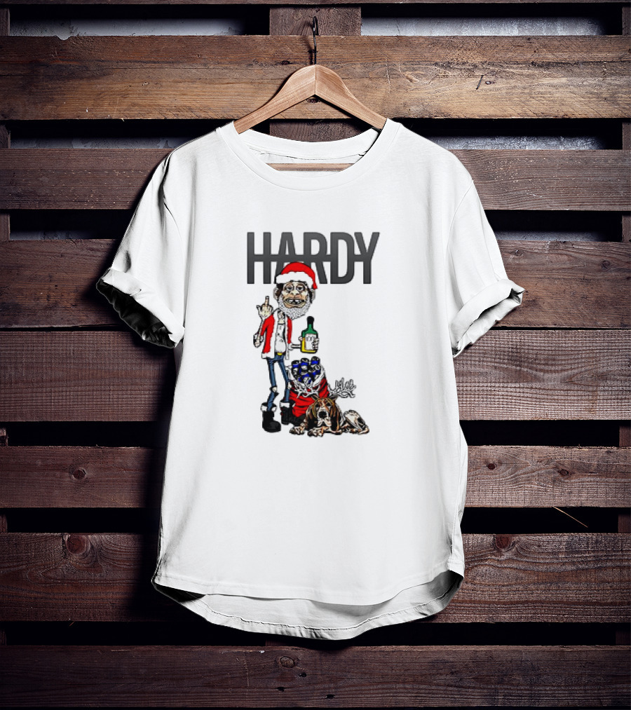 Hardy Santa Jim Bob Holiday Christmas T-Shirt