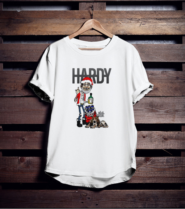 Hardy Santa Jim Bob Holiday Christmas T-Shirt