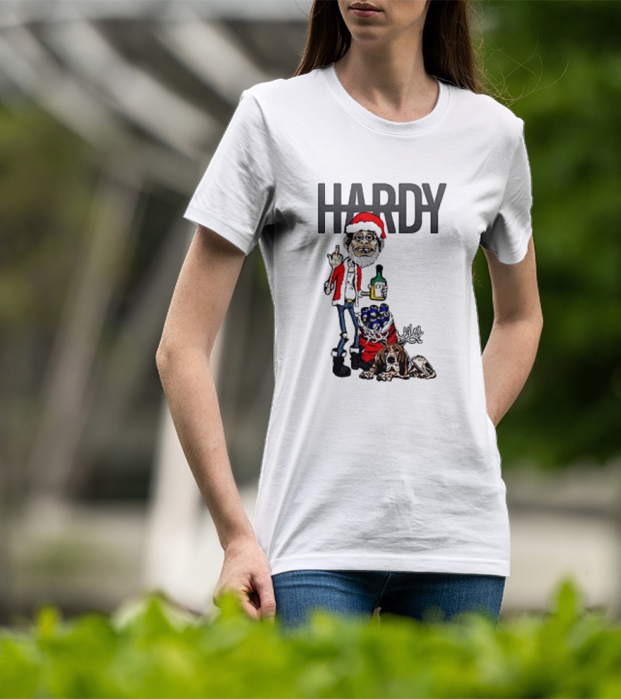 Hardy Santa Jim Bob Holiday Christmas T-Shirt