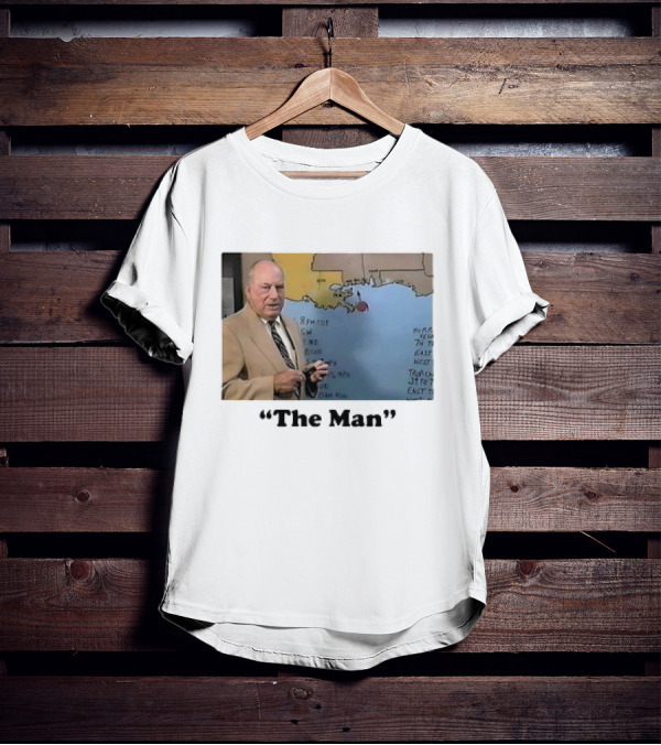 The Man Nash Roberts Weather Map Presentation T-Shirt
