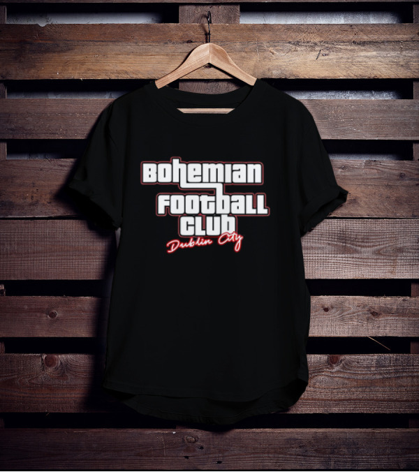 Bohemian Football Club Dublin City Text T-Shirt