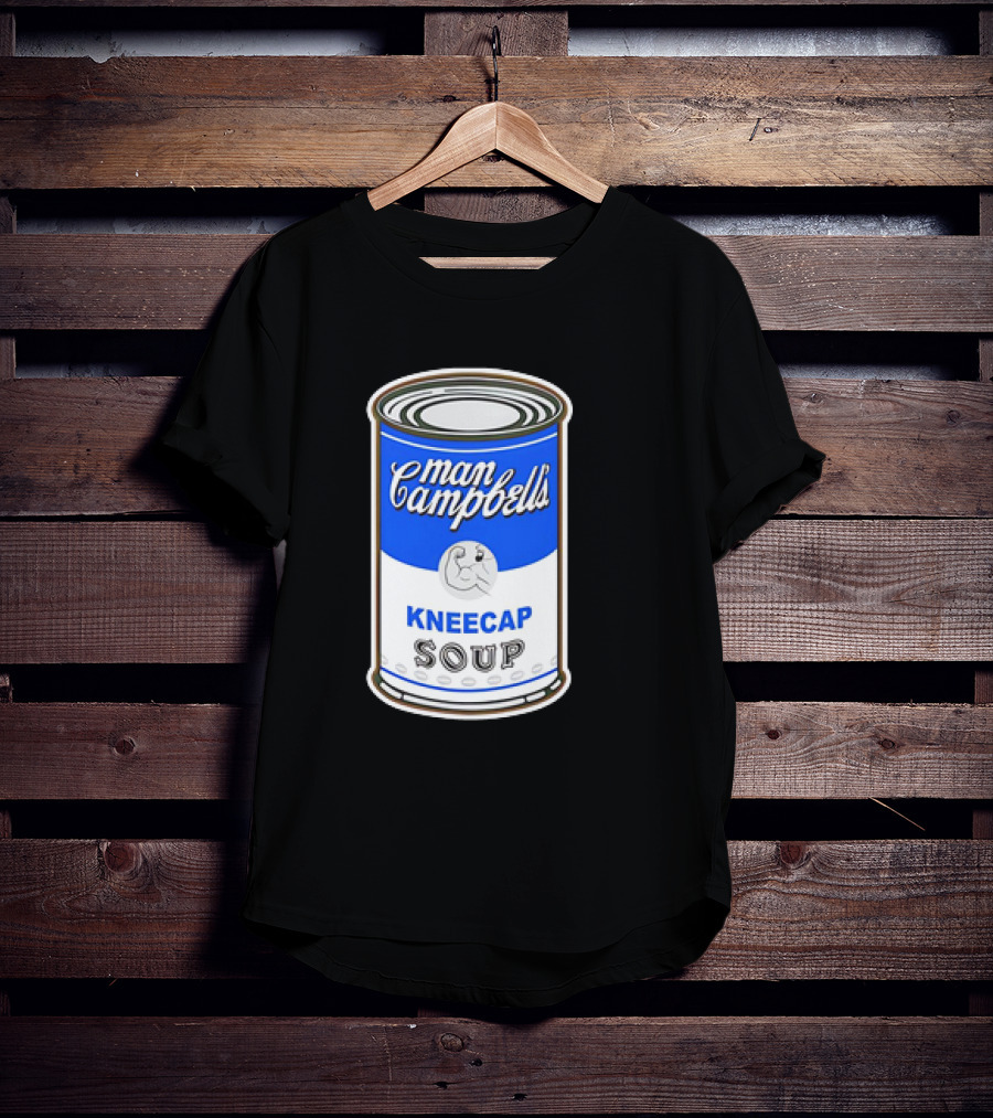 Man Campbell’s Vintage Kneecap Soup Can T-Shirt