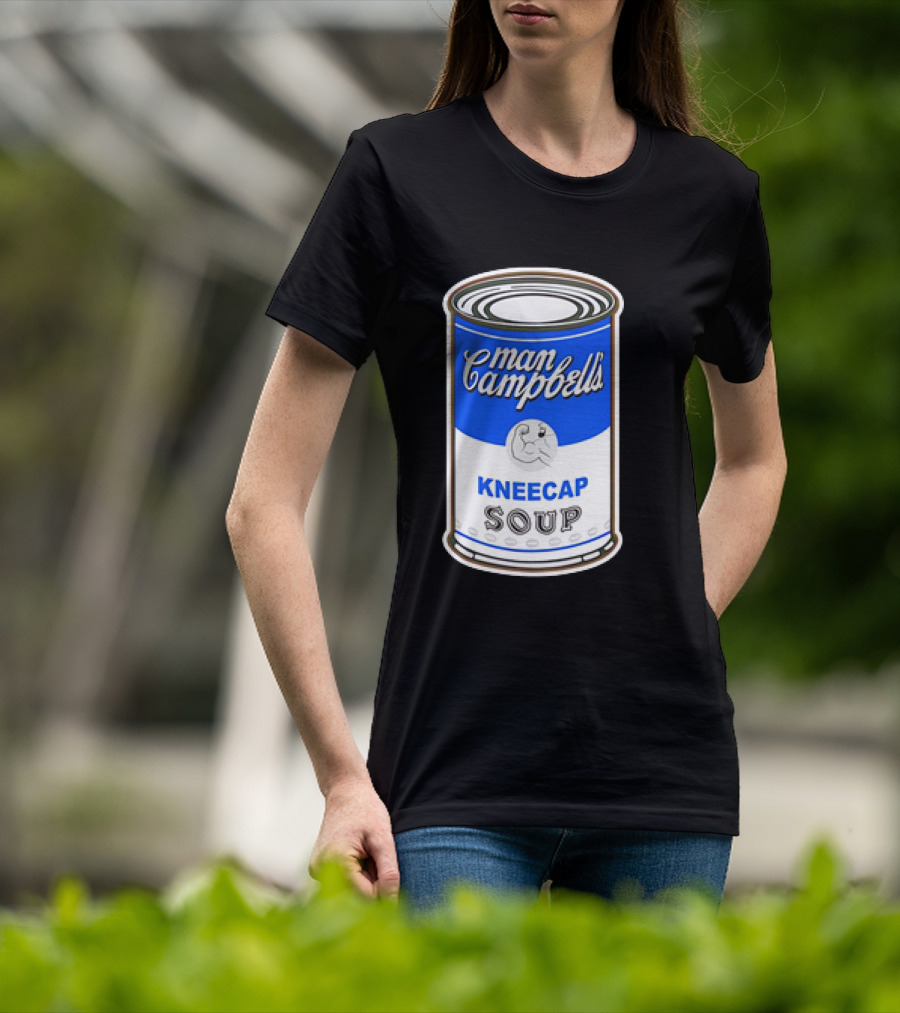 Man Campbell’s Vintage Kneecap Soup Can T-Shirt