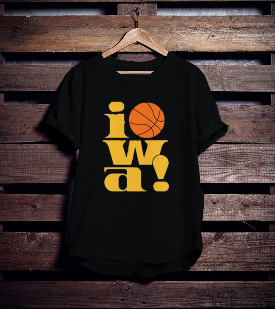 Old School Iowa Vintage Basketball T-Shirt