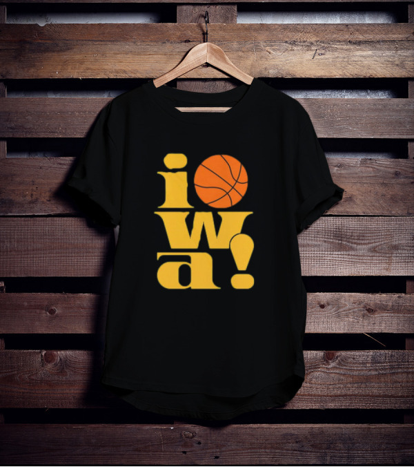 Old School Iowa Vintage Basketball T-Shirt