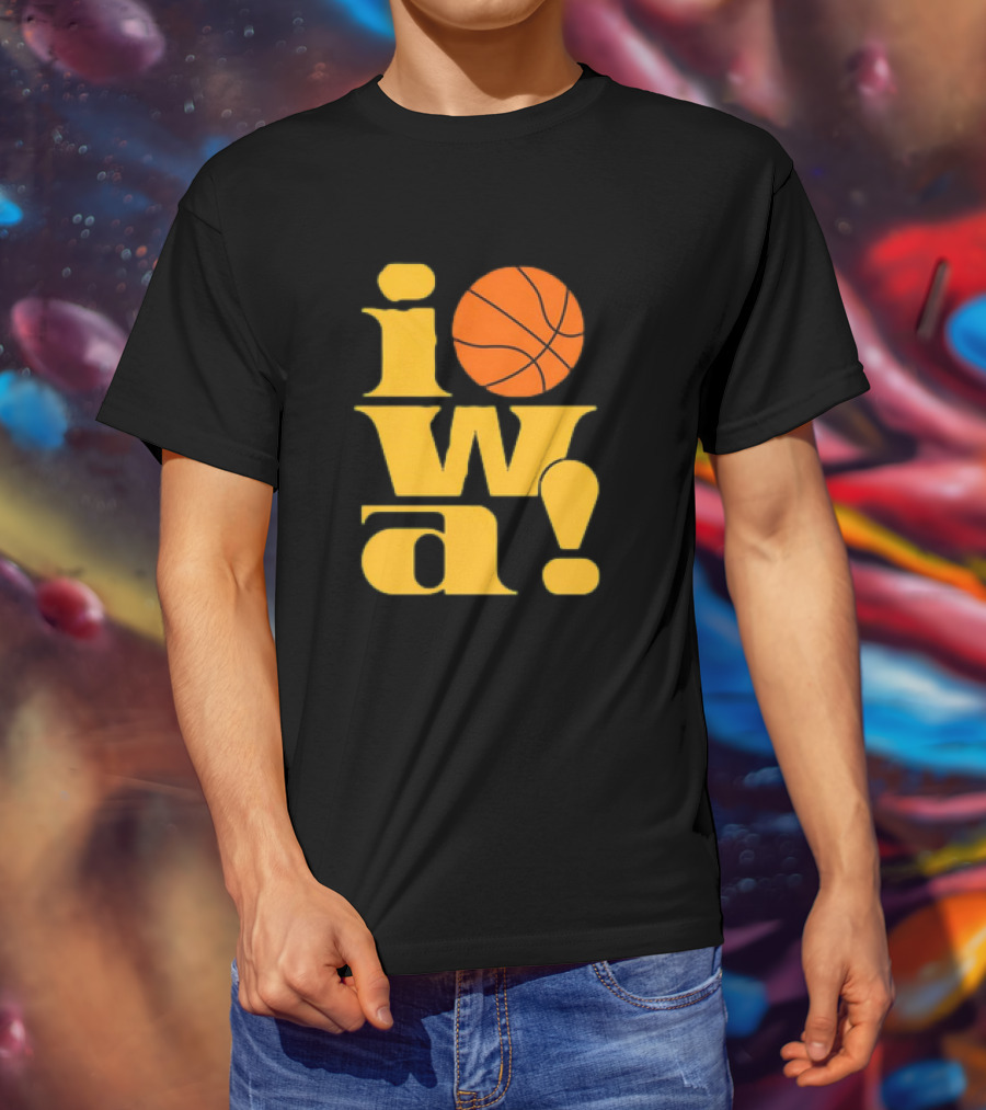 Old School Iowa Vintage Basketball T-Shirt