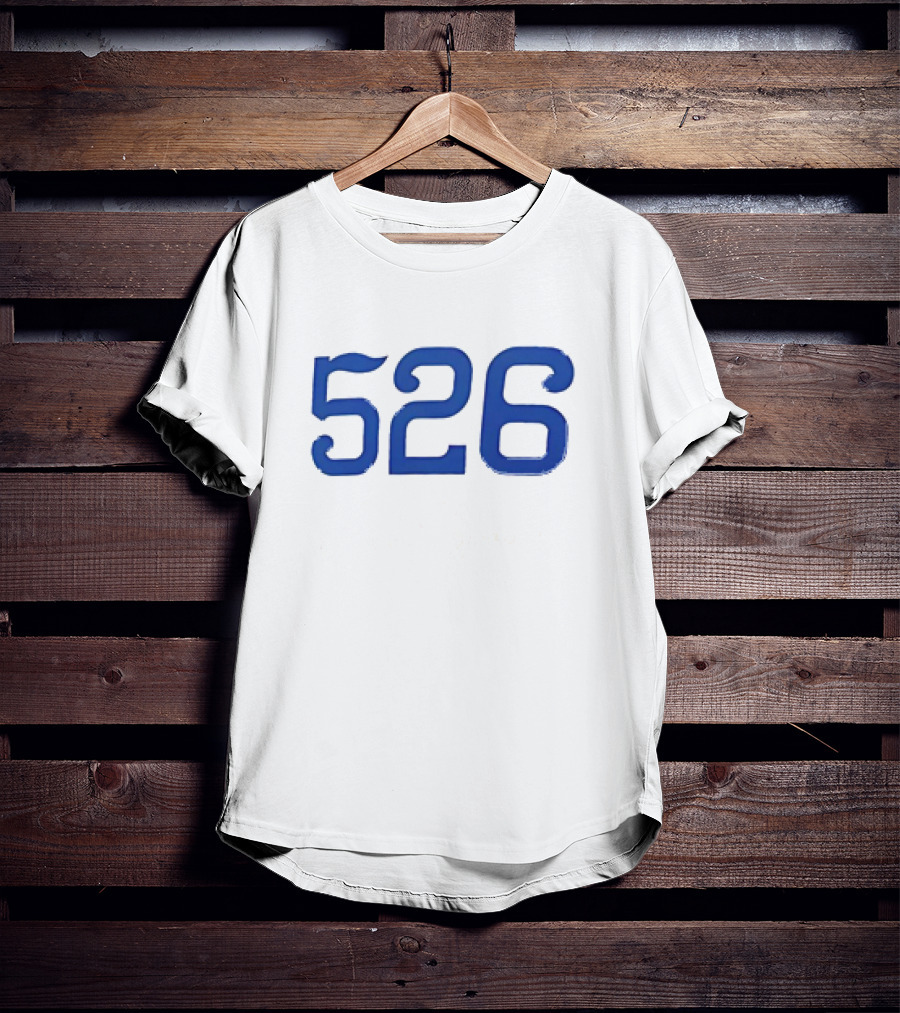 526 Lou Clinton Red Sox Blue Number T-Shirt