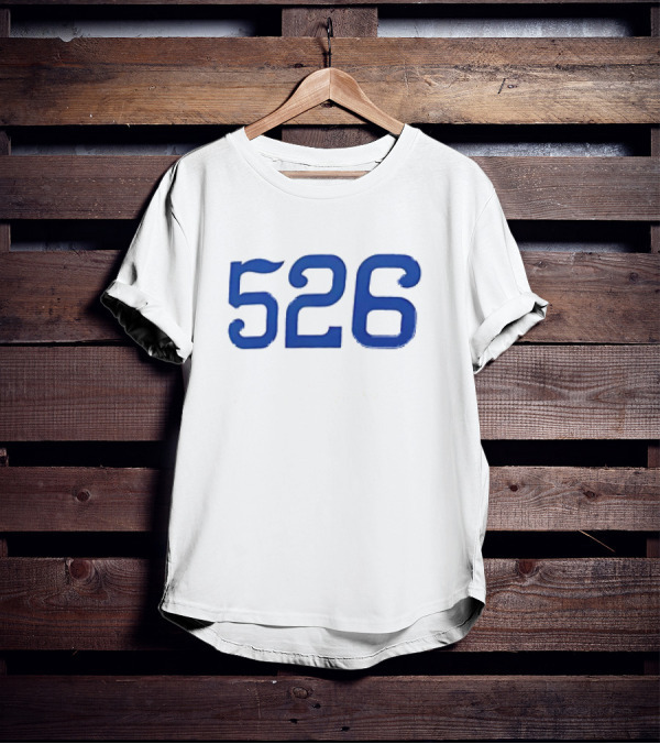 526 Lou Clinton Red Sox Blue Number T-Shirt