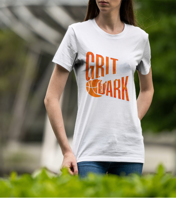 Clemson Tigers Grit After Dark Basketball Paw Prints T-Shirt