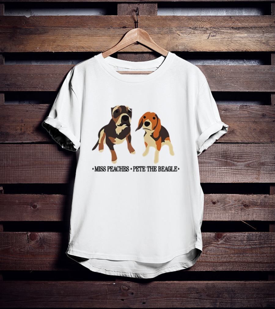 Miss Peaches And Pete The Beagle Duo T-Shirt