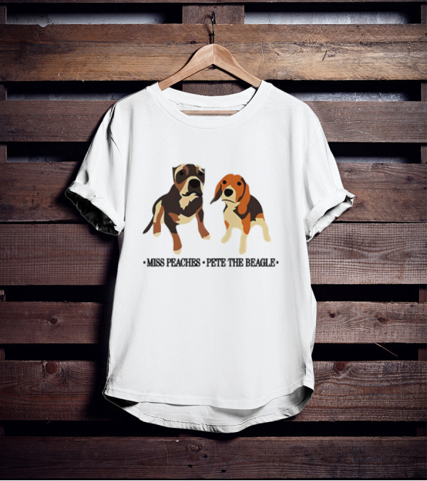 Miss Peaches And Pete The Beagle Duo T-Shirt