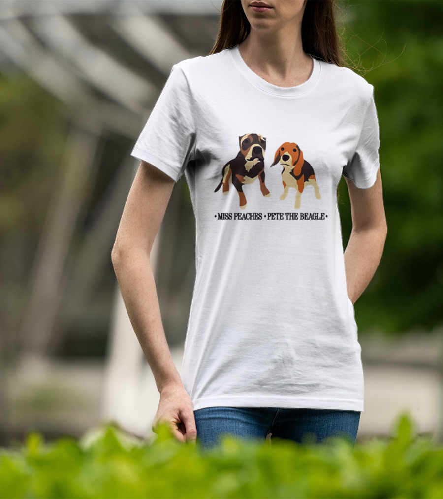 Miss Peaches And Pete The Beagle Duo T-Shirt