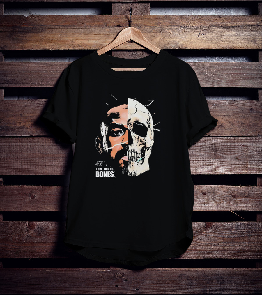Jon Jones Bones UFC Split Face Skull T-Shirt