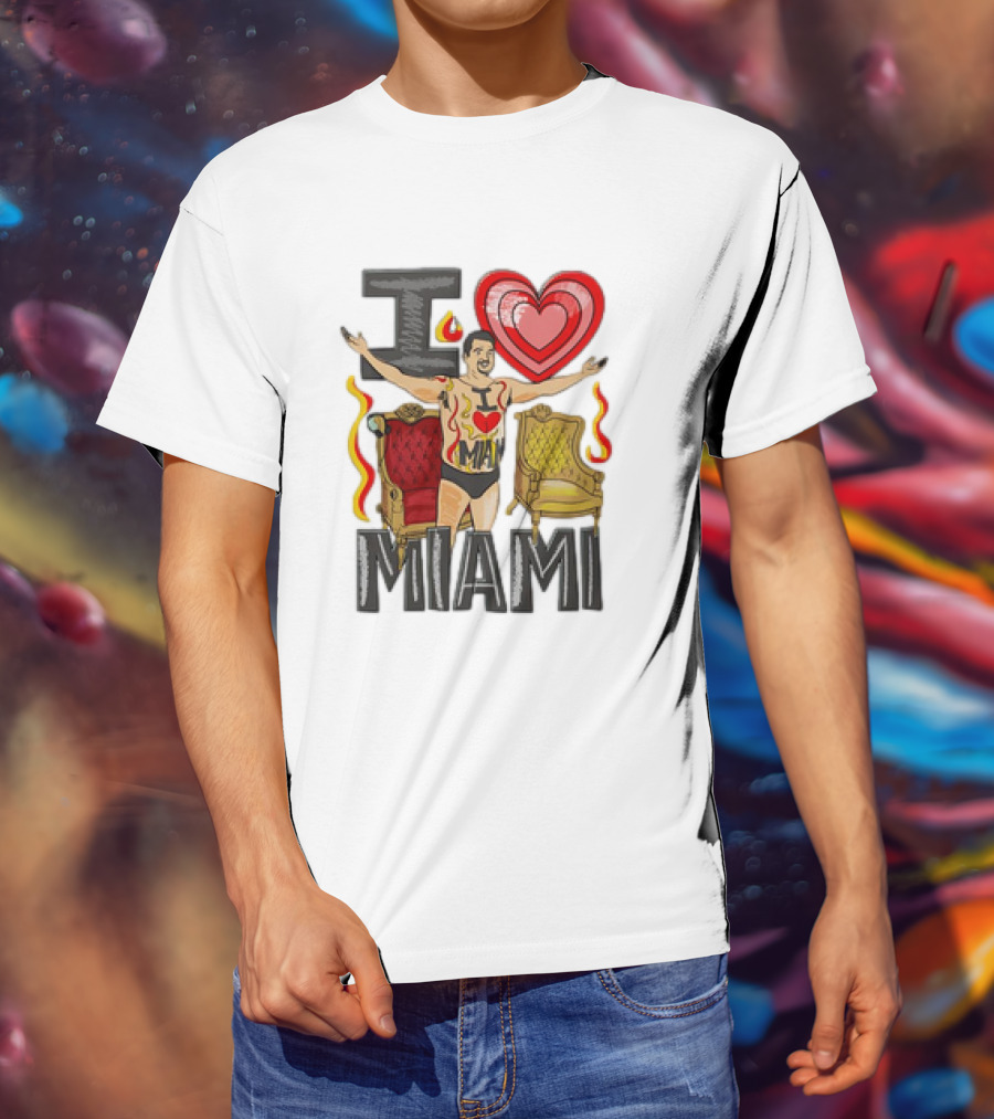 Dan Speedo I Love Miami The Dan LeBatard Show T-Shirt