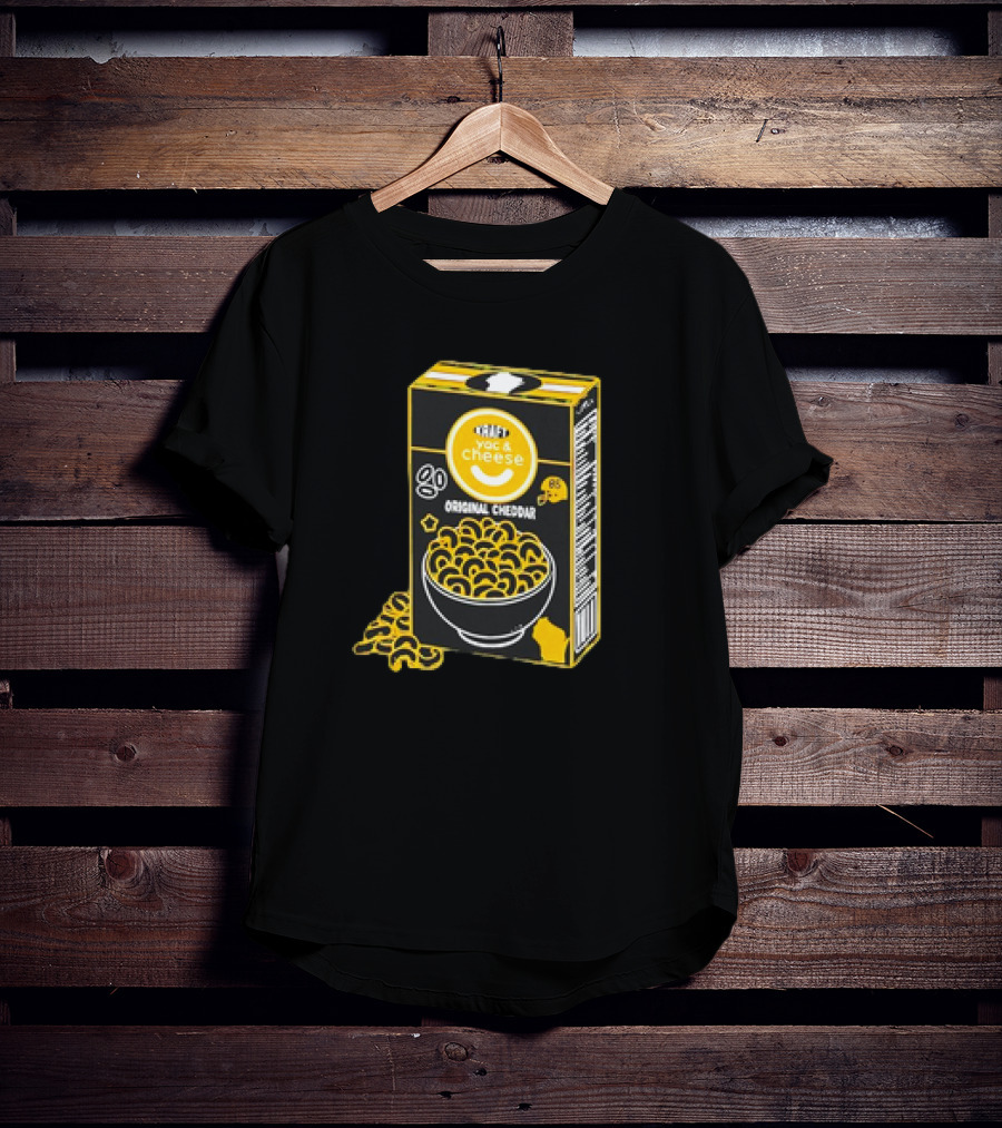 Kraft YAC ‘N Cheese Original Cheddar Box With Smiley Face T-Shirt