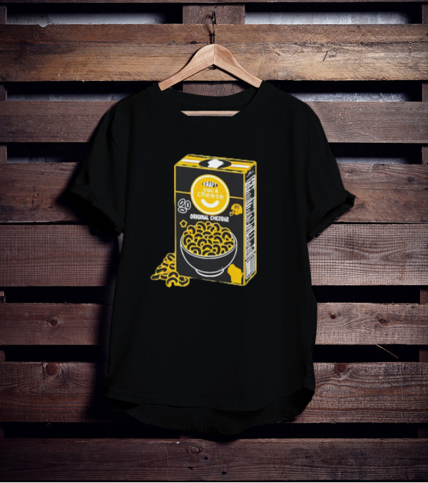 Kraft YAC ‘N Cheese Original Cheddar Box With Smiley Face T-Shirt