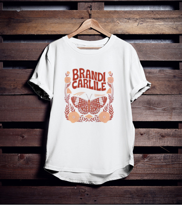 Brandi Carlile Butterfly Floral T-Shirt