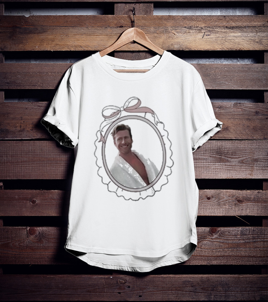Cherrydaze The Glen Powell Vintage Cameo Frame With Bow T-Shirt