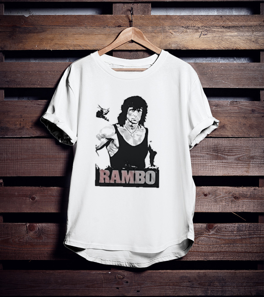 Rambo First Blood Black Tank T-Shirt