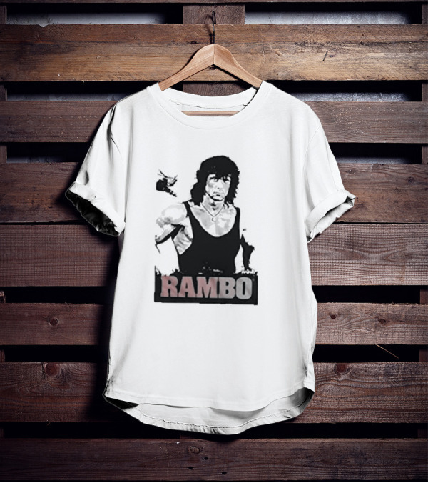 Rambo First Blood Black Tank T-Shirt