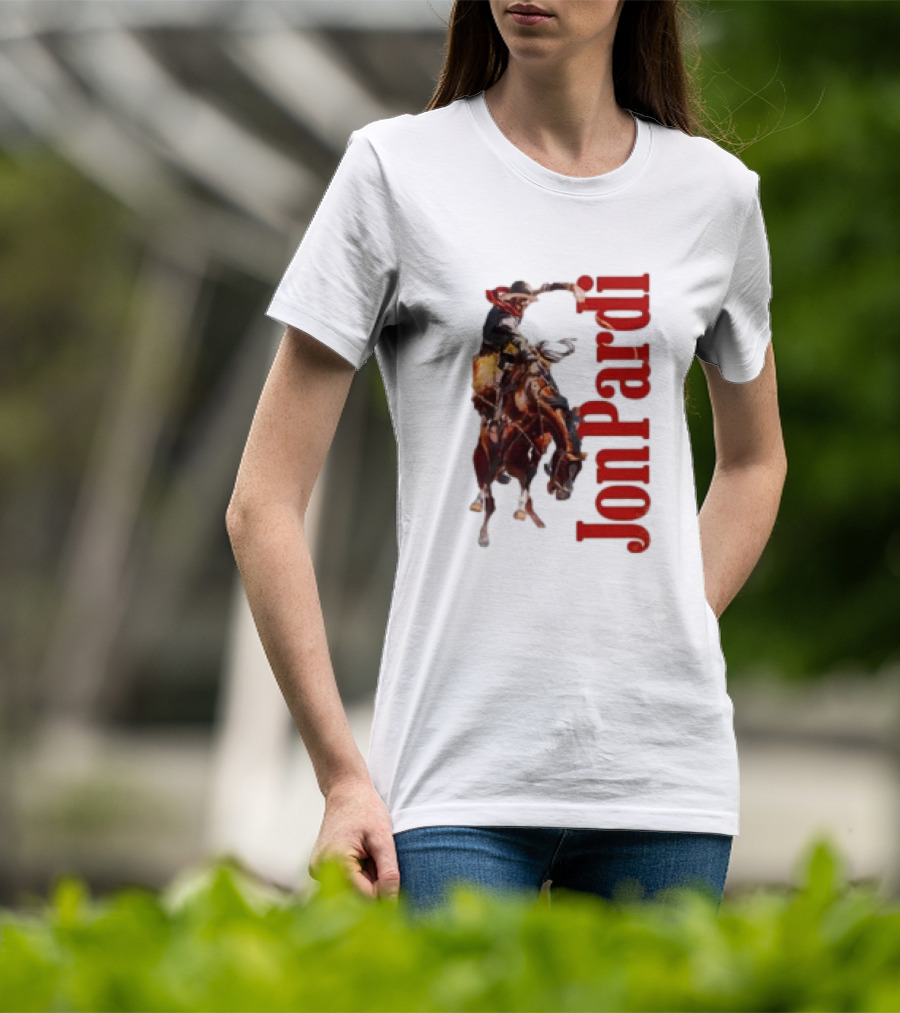 Jon Pardi Cowboy Riding Bronco Wild West T-Shirt
