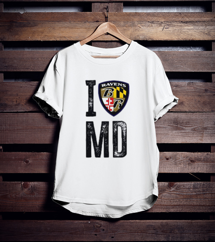 I Ravens Shield MD Baltimore Original T-Shirt