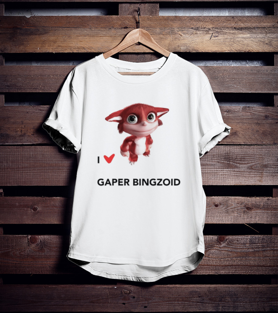 I Love Gaper Bingzoid Cute Red Creature T-Shirt