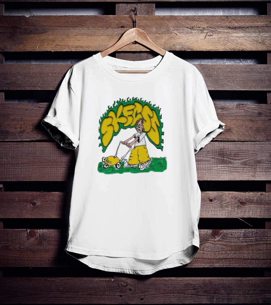 Skegss Lawn Mower Cartoon Graphic Classic T-Shirt