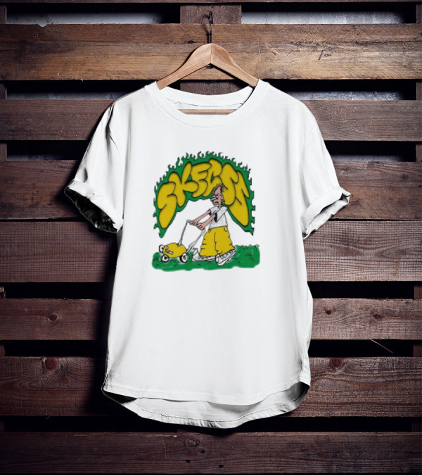Skegss Lawn Mower Cartoon Graphic Classic T-Shirt