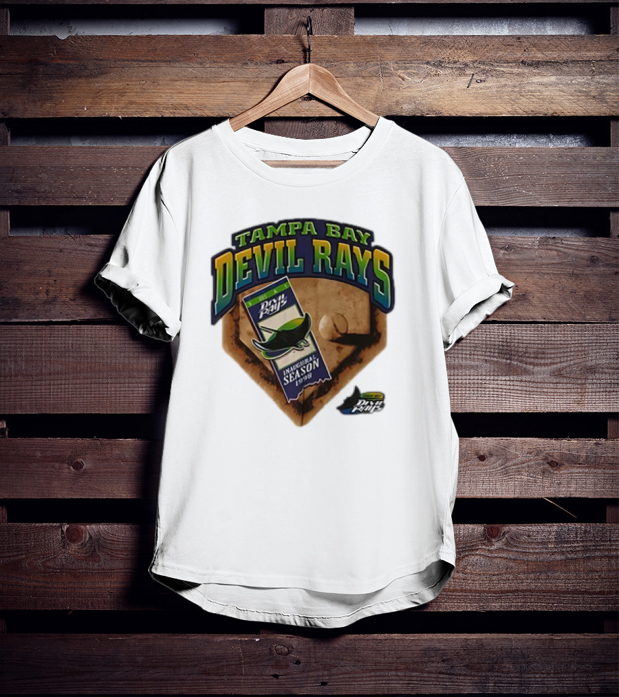 Tampa Bay Devil Rays Inaugural Season 1998 Vintage Major League Baseball Debut T-Shirt