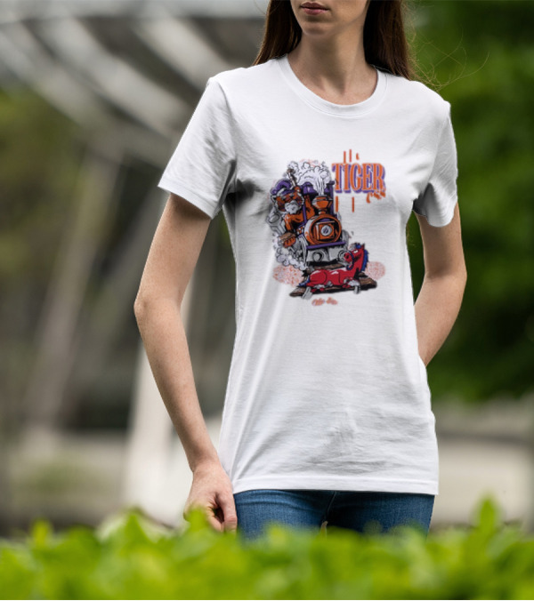Tiger Express Steamrolls SMU Mustangs Clemson Victory T-Shirt