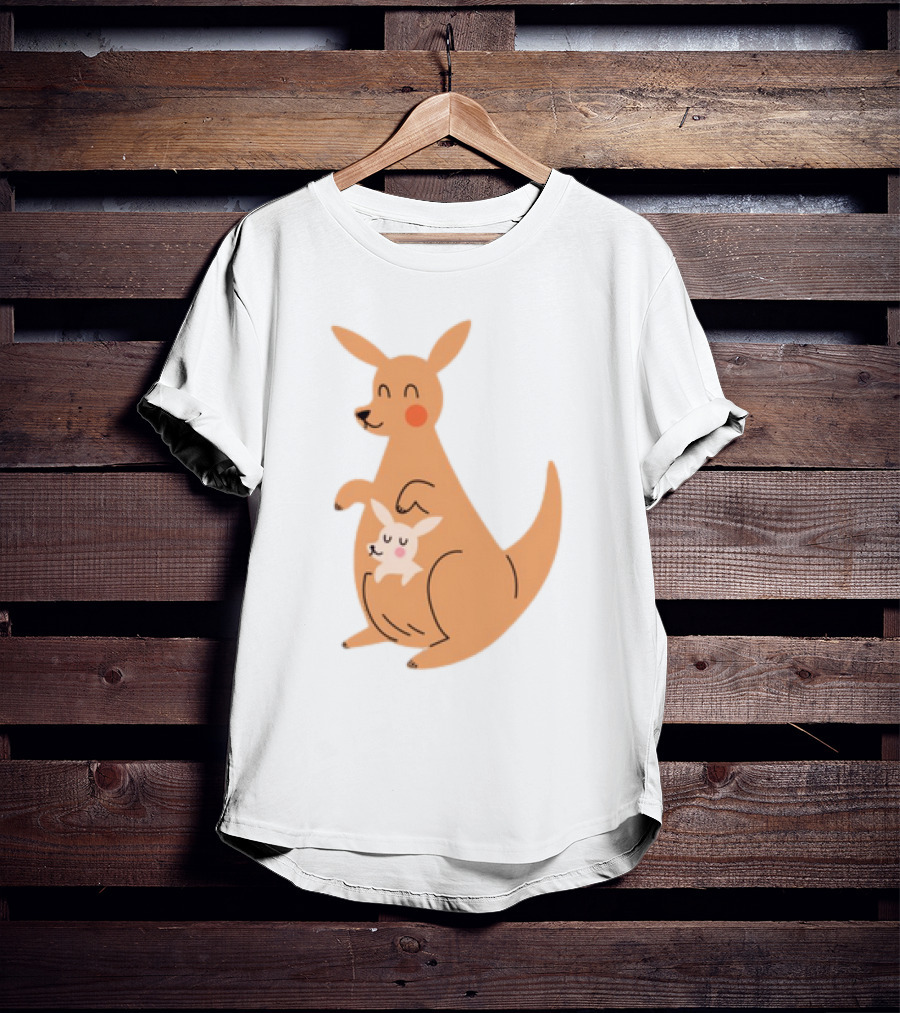 Mothers Day Kangaroos Cute Joey And Mum T-Shirt