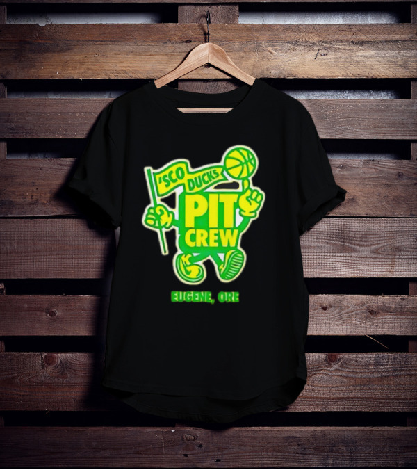 Sco Ducks Pit Crew Eugene Ore Oregon Ducks Basketball T-Shirt
