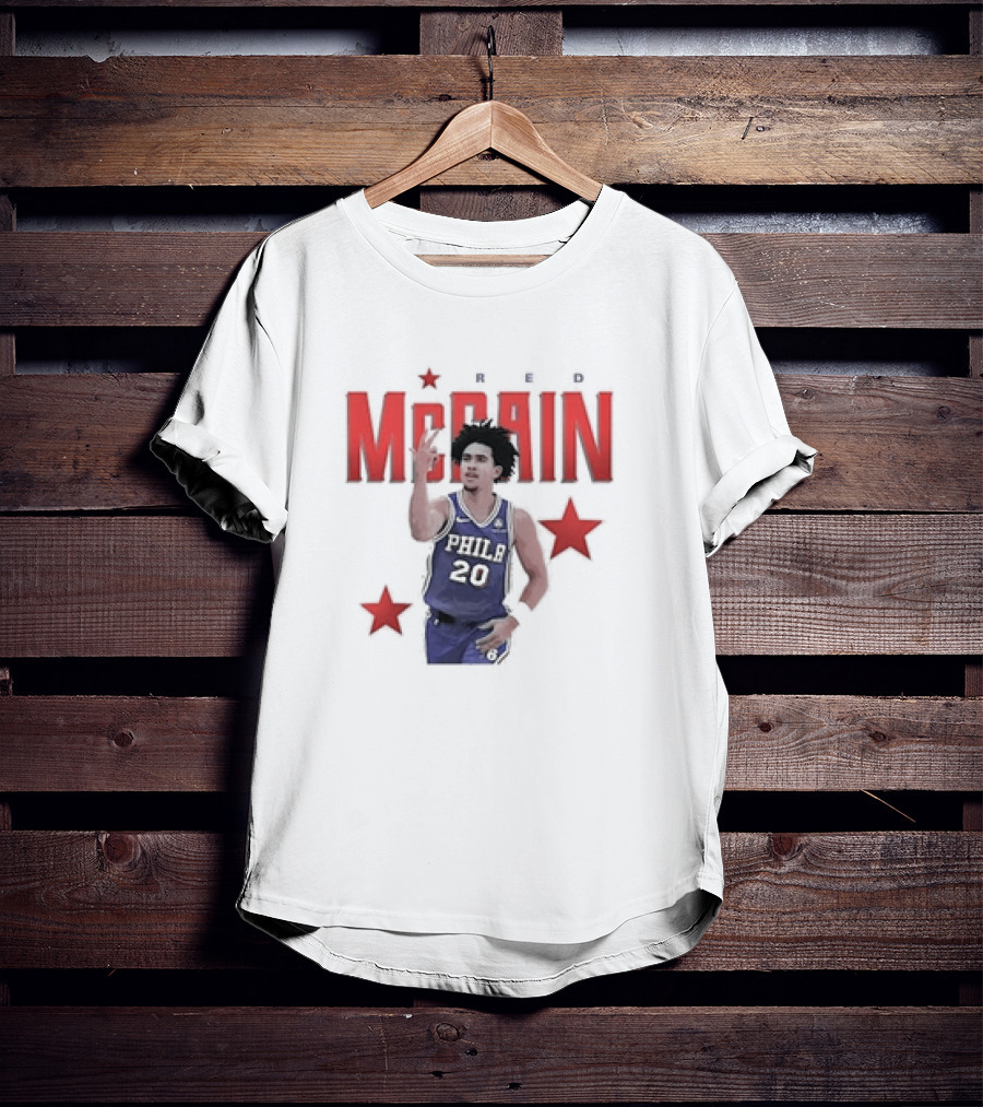 Jared McCain Philly 20 Red Stars Philadelphia Basketball T-Shirt