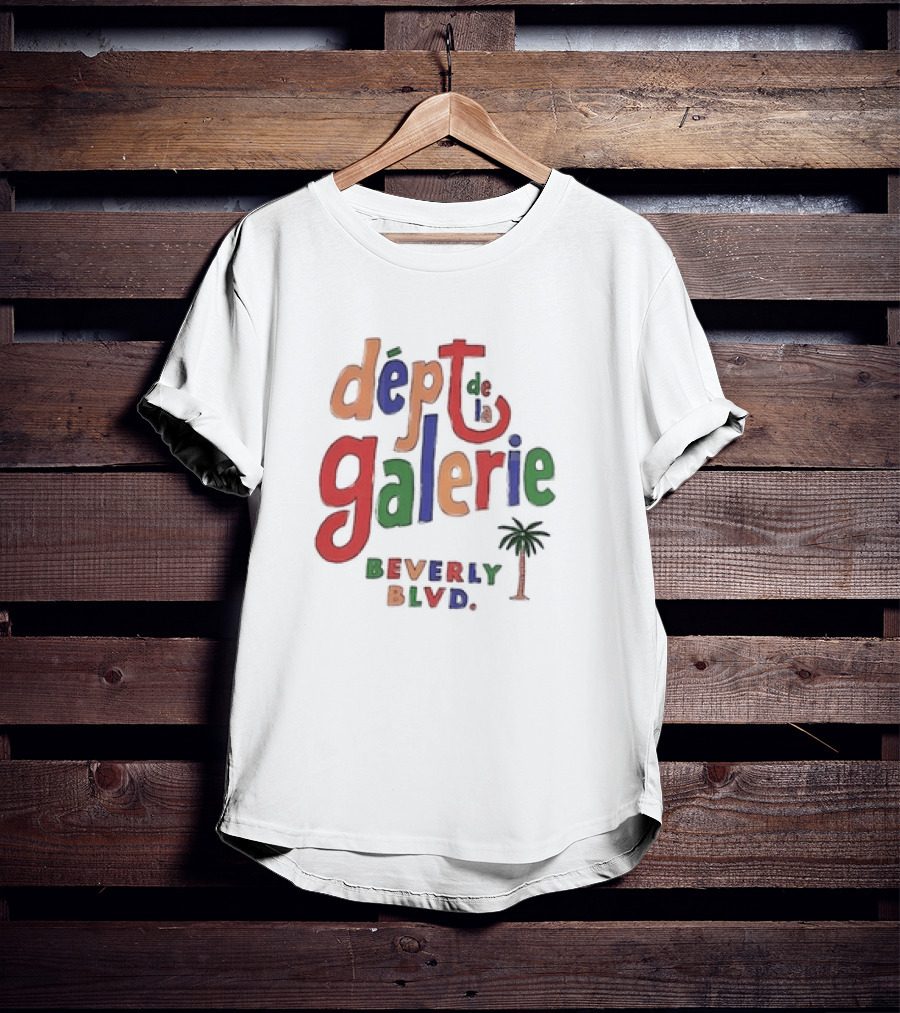 Dept De La Galerie Beverly Blvd Palm Tree Artistry T-Shirt