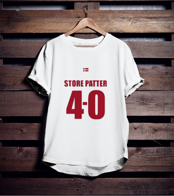 Suspekt Store Patter 4-0 Danish Flag T-Shirt