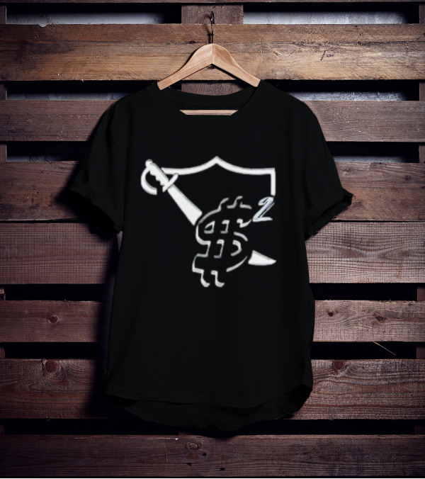 Las Vegas Raider Dollar Sword Shield T-Shirt