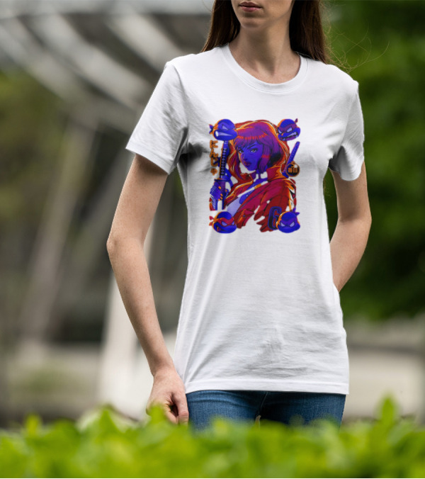 Ninja April O’Neil With Leonardo Raphael Donatello Michelangelo T-Shirt