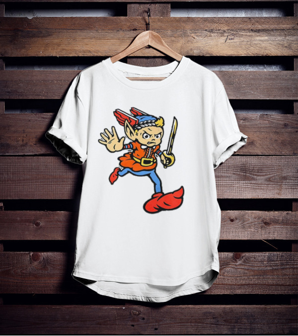 Cleveland Guardians Cartoon Baseball Mascot T-Shirt