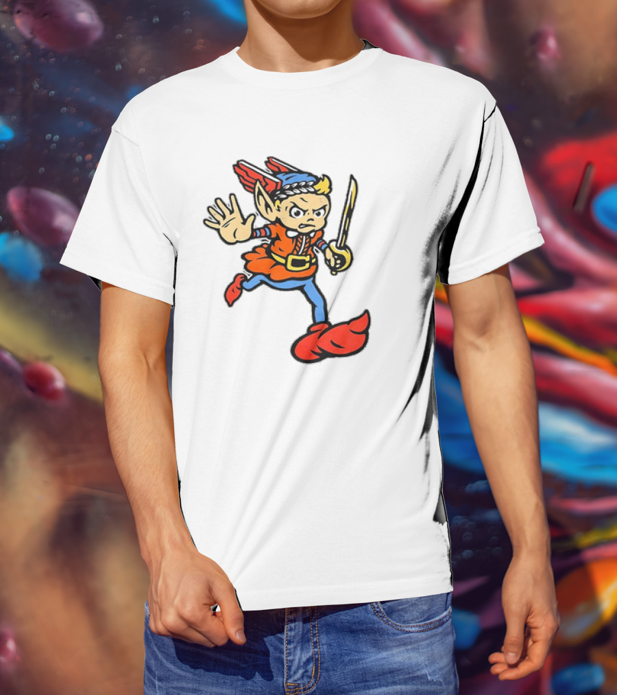 Cleveland Guardians Cartoon Baseball Mascot T-Shirt