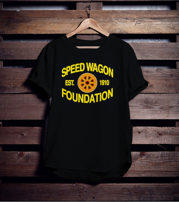 Speed Wagon Foundation Est 1910 Emblem With Wheel T-Shirt