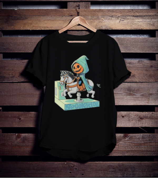 The Legend Of Sleepy Hollow Headless Horseman Spooky Ride Coin Operated Ride T-Shirt