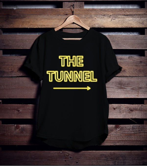 THE TUNNEL Arrow Neon Text T-Shirt