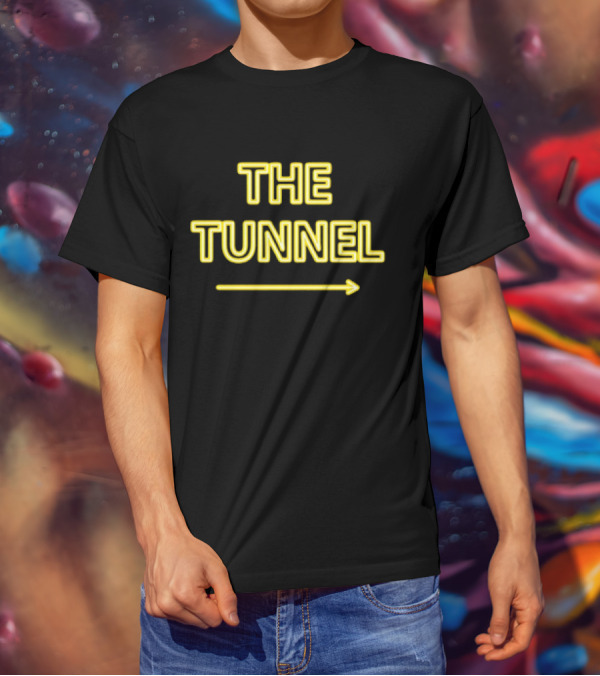THE TUNNEL Arrow Neon Text T-Shirt