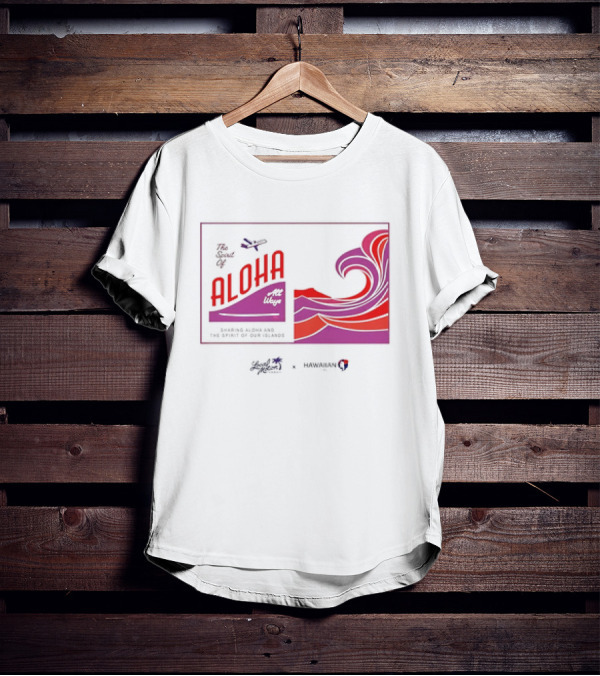 The Spirit Of Aloha Hawaiian Airlines Local Motion Sharing Aloha Waves T-Shirt