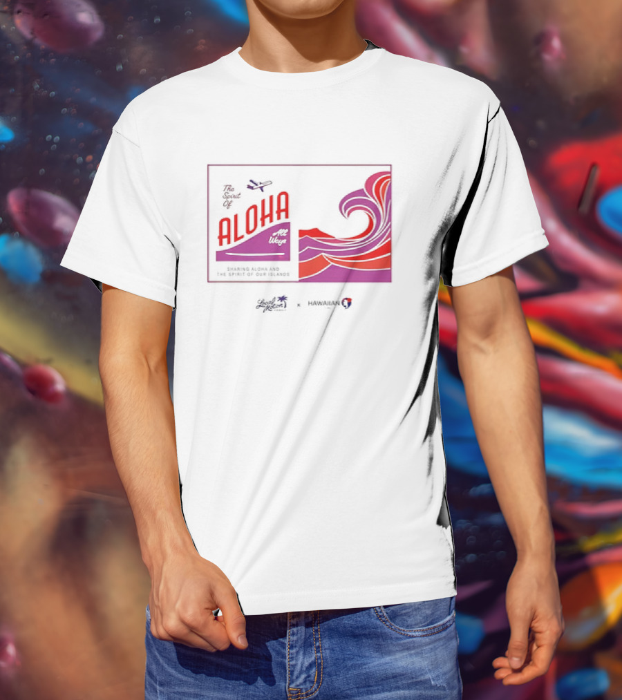 The Spirit Of Aloha Hawaiian Airlines Local Motion Sharing Aloha Waves T-Shirt